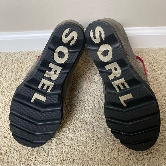 Sorel PDX Lace up Wedge Lexie Wedge Quarry Pink Leather Canvas 8.5 - Picture 5 of 6